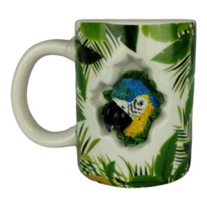 TAZA ROSTRO GUACAMAYA AZUL